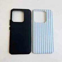 1 Unique 360 ° White And Blue Striped Pattern Printed Phone Case - Cute And Minimalist 2-In-1 Design, Drop-Resistant And Shock-Proof Full Coverage, Compatible With IPhone 16 Pro Max/16 Pro/16 Plus/16/15/14/13/12/11. Stylish And Cute - Ideal For Holiday Gifts - 藍白條紋 - 查看 9