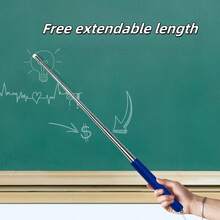 可伸缩笔架。适用于课堂教师和儿童阅读。Dumero 的可伸缩笔配有用于触摸屏的手写笔和用于演示的可伸缩教鞭。颜色随机。它是课堂必备品。