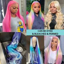 30Inch 13x4 613 Straight Wigs 613 Honey Blonde Lace Front Human Hair Wigs 200 Density 13x4 Brazilian 13x6 613 Color Lace Frontal Wigs For Women - S613 - Xem 11