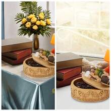 LUMIARTISAN Religious Christian Sleep Saint Joseph Statue Jewelry Box Resin Icon Home Decoration Catholic Holy Decoration Gift, Small Decoration Set Statue Religious Statue Box Sleep Display Holy Box Jewelry Small Home Decoration