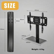 AUniversal Height Adjustable VESA Mount Table TV Stand 26-50 Inch TVs - 1 - 查看 6