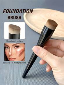 一套包含粉底刷、散粉修容刷、斜角腮红刷的专业化妆刷，包括粉底刷、遮瑕刷、腮红刷、修容刷、腮红刷、古铜粉刷、散粉刷、粉底刷和腮红刷。 - 黑色 - 查看 1