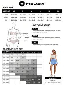 Fisoew Absorbs Sweat Breathable High Waisted Sports Shorts Sweater Shorts Sleek Style Ruffle Tiered Running Shorts With Built In Shorts Y2K Tennis Workout Shorts Clean Girl Coquette Aesthetic Summer Streetwear - 米色 - 查看 5