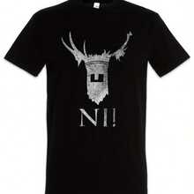 Knights Of Ni T-Shirt Monty Fun Python And  Say Holy Grail KnightRelaxed Fit Casual Tees - Black - View 1
