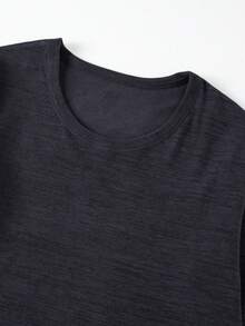 2pcs Men's Thermal Underwear Set, Long Sleeve T-Shirt + Pants, Warm Casual Base Layer For Autumn/Winter