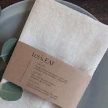 50件套定制婚礼纸巾环套装，派对餐桌装饰菜单卡，餐具套装餐巾包，感谢晚宴菜单，Poetcore，永恒之爱 - 彩色 - 查看 4