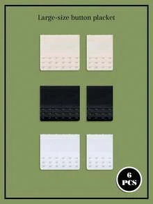 6-Piece New Large-Sized Elastic Snap-Back Stretch Belt - 4 Snaps, 6 Snaps - Sizes Resolve Your Troubles And Extend The Bra Fastener