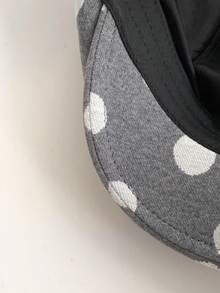 1pc Retro Polka Dot Newsboy Cap For Women, Versatile Wide Brim Beret Hat With Small Head Circumference, Fashionable Reversible Duck Bill Cap, Artistic Painter Hat, Spring/Autumn