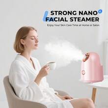 Home Portable Facial Steamer, Nano Ionic Facial Steamer, Facial Humidifier, Deep Hydration And Cleanser - Xem 3
