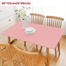 1pc Solid Color Fitted Tablecloth, Removable & Washable Milk Silk Tablecloth, 125g Fabric, Suitable For Party, Picnic, Camping, Restaurant, Outdoor, Indoor Gathering And Daily Use, Non-Standard Size