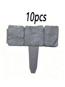 30 件塑料花园景观草坪边缘栅栏边框适用于露台、庭院、秋季装饰，易于安装户外菜园草坪景观栅栏分隔器 - 彩色 - 查看 17