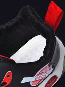 Men Basketball Shoes - Black and Red - View 9