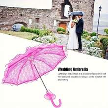 1 Elegant Vintage Lace Prop Umbrella, Aluminum Frame And 100% Polyester Fabric, Suitable For Bridesmaids, Weddings, 1920s Themed Parties, Photography Props, Photo Essentials, Classic Circular Design, Exquisite Lace Patterns, Durable Polyester Material - Hand Washable Only, Spring Summer Picks, Brides Maid Gifts, Room, Bedroom Decor, Bedroom Decor, Beach, Travel, For Men, For Women, Vacation - Multicolor - View 7