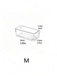 4 Pieces/Set, 87 Pieces/Set, 16 Pieces/Set, 25 Pieces/Set Transparent Pet Desktop Storage Box With Multi-Function Drawer, Kitchen Cosmetic Storage Box For Classifying Daily Items, Decorations, Fall Decorations, Party Decorations, Room Decorations, Home Decorations, Bedroom Decorations, Home Necessities, Must-Have For Back To School Season - Clear - View 15