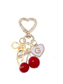 Móc khóa hình quả anh đào dễ thương, thời trang, màu vàng kim - Móc khóa hình quả anh đào, phụ kiện trang trí ba lô sành điệu, móc khóa, mặt dây chuyền hợp kim chữ cái A-Z, mặt dây chuyền tai nghe, mặt dây chuyền xe hơi, mặt dây chuyền trang trí, móc khóa hình quả anh đào, phụ kiện túi xách, kẹp túi, phụ kiện nhựa và kim loại sáng bóng, ví và túi xách nữ, phụ kiện ba lô - Nhiều màu - Xem 25