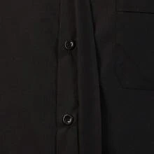 Church Clergy Men's Tab Collar Clergy Shirt Long/Short Sleeveshalloween - 黑色1(短袖) - 查看 6