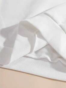 Sudadera con capucha estampada con auriculares de K-pop, cálida y casual para otoño/invierno - Blanco - Ver 7