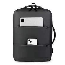 Men Travel Laptop Backpack, Expandable 45L Carry On Backpack Waterproof Airline Approved Business Backpack For Men Work With USB Charging Port 15.6inch Laptop Compartment, Large Capacity College Bookbag Work Computer Bag Gifts For Men Fits 15.6 Inch Notebook Christmas And New Year Gifts Large Capacity Bag