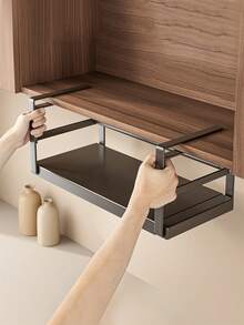 Zazumi 1 Giá để đồ bằng kim loại có thể điều chỉnh, Có nhiều kích cỡ lớn và nhỏ, Giá để đồ nhà bếp có thể mở rộng để đựng lọ gia vị và gia vị, Giá treo tủ dưới có thiết kế ngăn chia nhiều lớp, Bộ sắp xếp nhà bếp, Phụ kiện nhà bếp, Giá để gia vị - Nhiều màu - Xem 9