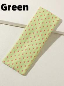 1 pezzo/4 pezzi Fascia elastica sportiva retrò con stampa a pois, versatile per la vita quotidiana, lo yoga, le attività all'aperto, accessorio per capelli di moda per le donne. Sciarpa, fascia per capelli autunnale, bandana per ciclismo, fasce per il sudore per l'inverno, accessori per capelli per le donne, per gli outfit da vacanza.