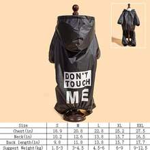 Ropa para perros de cuatro estaciones, impermeable y a prueba de polvo para la temporada de calor, ropa para mascotas de cuatro patas - Negro - Ver 4
