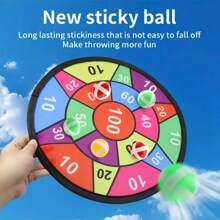 6件/12件粘球飞镖盘套装，室内外玩具，亲子互动，生日礼物，派对游戏用品