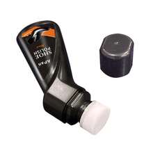 100ml Black Liquid Shoe Polish, Instant Shoe Shine, With Sponge Applicator, Suitable For Dress Shoes, Boots, Jackets