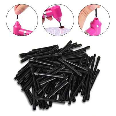 Arte Seducao Kit 100 Refil Mixer Paletas Misturador Pigmento de Henna Elétrico Pigmentação Tatuagem Coloração Salão Estúdio Design Descartável