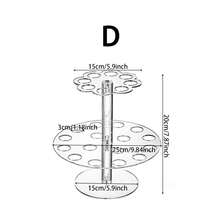亚克力冰淇淋蛋筒展示架、华夫蛋筒架、纸杯蛋糕架，适用于生日派对、婚礼、自助餐、餐饮用品 - 無色 - 查看 5
