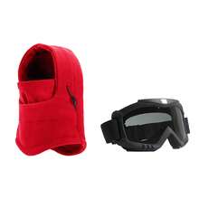 1 pasamontañas cálido y 1 gafas, para hombres y mujeres en ciclismo, motocicleta, esquí y deportes