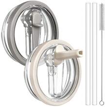 1/2PCS Lid Compatible With Stanley Cup Accessories 40 Oz Tumbler Flip Straw Lid Replacement Fit For , Leak Proof For Lid Replacement Spill Proof Reusable Tumbler Cover Compatible With 40oz Cup Accessories - Nhiều màu - Xem 12