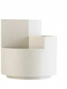 حامل قلم فرشاة المكياج القابل للدوران 360 درجة - منظم مكتبي بسيط ذو سعة كبيرة