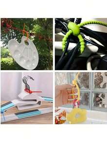 5/10/20 硅胶可重复使用线缆整理器绕线带、多功能紧固套、线缆管理袋、食物收纳袋、耳机线夹