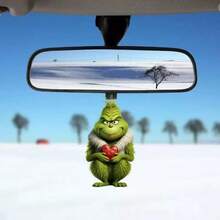 1piece Of Christmas Green Fur Ornaments, Christmas Tree, Home And Car Decoration Pendants Home Decor Christmas Decorations Room Decor