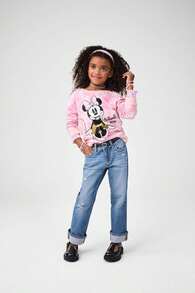 The Children's PLACE Girls Minnie Mouse™ Sweatshirt Long Sleeve Disney Minnie Mouse Allover Tie Dye Crew Neck - 多重清除 - 查看 6