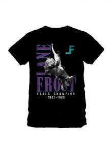 Camiseta de campeón mundial de rodeo de toros prca Lane Frost Four Seasons Fashion Nueva camiseta Lane Frost The Last Ride Camiseta de manga corta para hombres y mujeres 220g - Negro - Ver 1