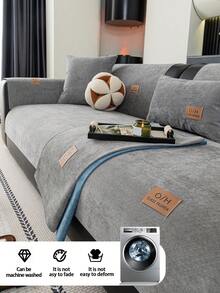 1 pieza Cojín de sofá de chenilla jacquard, adecuado para todas las estaciones, estilo minimalista moderno, amigable con las mascotas, resistente a las manchas y antideslizante, cubierta de sofá impermeable y resistente a los arañazos para sofá en forma de L y sofá de 1/2/3/4 plazas (se vende individualmente)