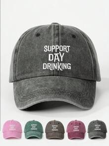 1 Chiếc Mũ lưỡi trai thêu "Support Day" có thể điều chỉnh dành cho nữ, Mũ chống nắng ngoài trời thường ngày thích hợp cho mùa xuân, mùa thu, du lịch, bãi biển, kỳ nghỉ, cũng thích hợp cho nam giới - Mũ bóng chày - Xem 11