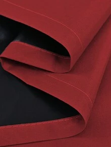 1pc Blackout Curtain Panel With Thermal Insulated Lining, Suitable For Living Room, Bedroom, Kitchen, Bathroom, Home Decor, Room Decor - Red - View 7
