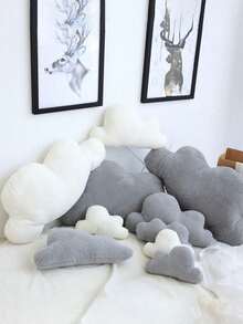 3 Sizes Cloud-Shaped Plush Toy, Cloud Stuffed Pillow - Cloud Cushion, Soft, Cuddly, And Furry For Cozy Bedroom Or Sofa Decoration, Kids Gifts - White Clouds And Dark Clouds Design, Perfect For Snuggling And Relaxation, Home Decor