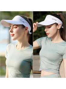 1pc Breathable Sun Hat: Ideal For Running, Marathon, Tennis And Other Sports. Suitable For Both Men And Women. Perfect For Daily Wear In Spring And Summer. Please Confirm The Size When Purchasing, As There May Be A 1-2 Cm Difference From The Actual Product.