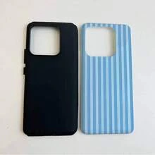 1 Unique 360 ° Blue Stripe Printed Phone Case - Cute And Minimalist 2-In-1 Design, Anti-Drop And Shock-Proof Full Coverage, Compatible With IPhone 16 Pro Max/16 Pro/16 Plus/16/15/14/13/12/11. Stylish And Cute - Ideal For Holiday Gifts - 藍色條紋 - 查看 9