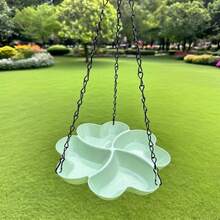 1 Piece/Outdoor Garden Terrace Hanging Bird Bowl/Bird Feeder - Durable Plastic, Bird Feeding Station/Garden Decorative Bird Feeder, Multi-Functional, For Feeding Food And Water, Easy To Install, Suitable For Parrots And Hummingbirds, Wild Birds