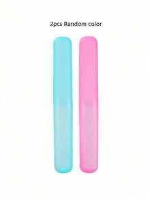 1pc/2pcs/4pcs Travel Toothbrush Protective Case, Minimalist Portable Dustproof Toothbrush Holder For Home Use