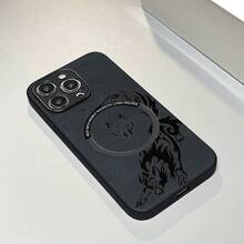 Funda magnética para teléfono con estampado de lobo, imitación de piel de oveja, compatible con phone 12, 13, 14, 15, 16 Plus y Pro. Elegante y de calidad. Un regalo perfecto. Estilo vintage. Fundas con colgantes. Cristal templado. Para él y para ella. Diseño de lobo. Imitación de cuero. Premium. Funda protectora. Cierre magnético. Ideal para amantes de la moda y entusiastas de la tecnología. - Colores mixtos 2 - Ver 6