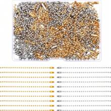 10-częściowy kolorowy brelok z koralikami kulkowymi, metalowe łańcuszki do zawieszania, łańcuszek z koralikami ze złączami do zawieszania ozdób, zawieszki, zawieszka do kluczy (10 cm), smycze do torebek z uchwytem na identyfikator, akcesoria samochodowe, zawieszki do torebek