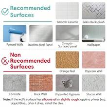 SUPSTICKER 12 miếng dán trang trí nhà cửa bằng chất liệu PVC dày dặn, kiểu dáng hiện đại, họa tiết gạch mosaic giả 2D, tự dính, chống thấm nước, chống dầu, dễ dán, thích hợp cho phòng ngủ, nhà bếp, phòng tắm, mặt bàn đảo bếp, trang trí tường phòng khách. Kích thước: 3.93*3.93/5.9*5.9/7.87*7.87 inch - Nhiều màu - Xem 12