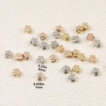 200 颗 CCB 心形星形隔珠，适用于 DIY 珠宝制作、手链、项链、配饰 - 心 - 查看 2