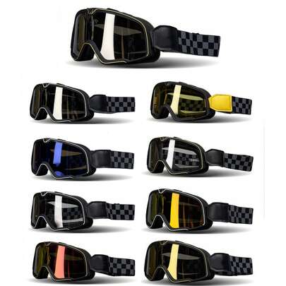 1副滑雪登山眼镜、摩托车护目镜、防风眼镜、户外运动骑行眼镜、雪地摩托越野运动护目镜、滑雪眼镜、防风户外眼镜