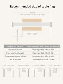 1pc Red & Green Plaid Tassel Trim Christmas Table Runner, Christmas Party Decor Table Runner, Suitable For Winter Christmas Party Home Table Decoration